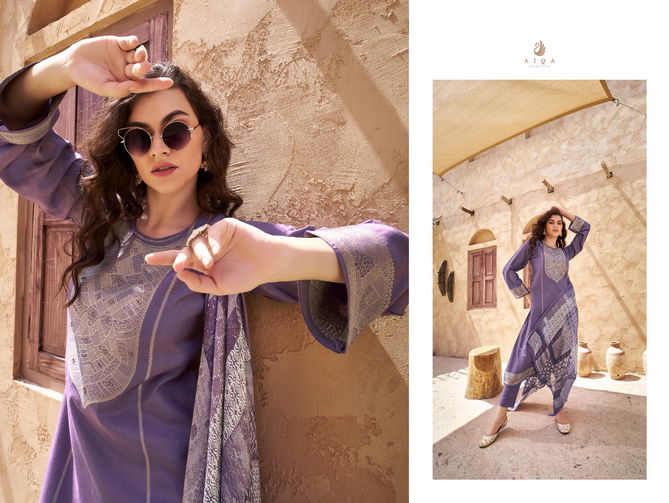 Aiqa By Mira Muslin Silk Designer Salwar Kameez Wholesale Price In Surat